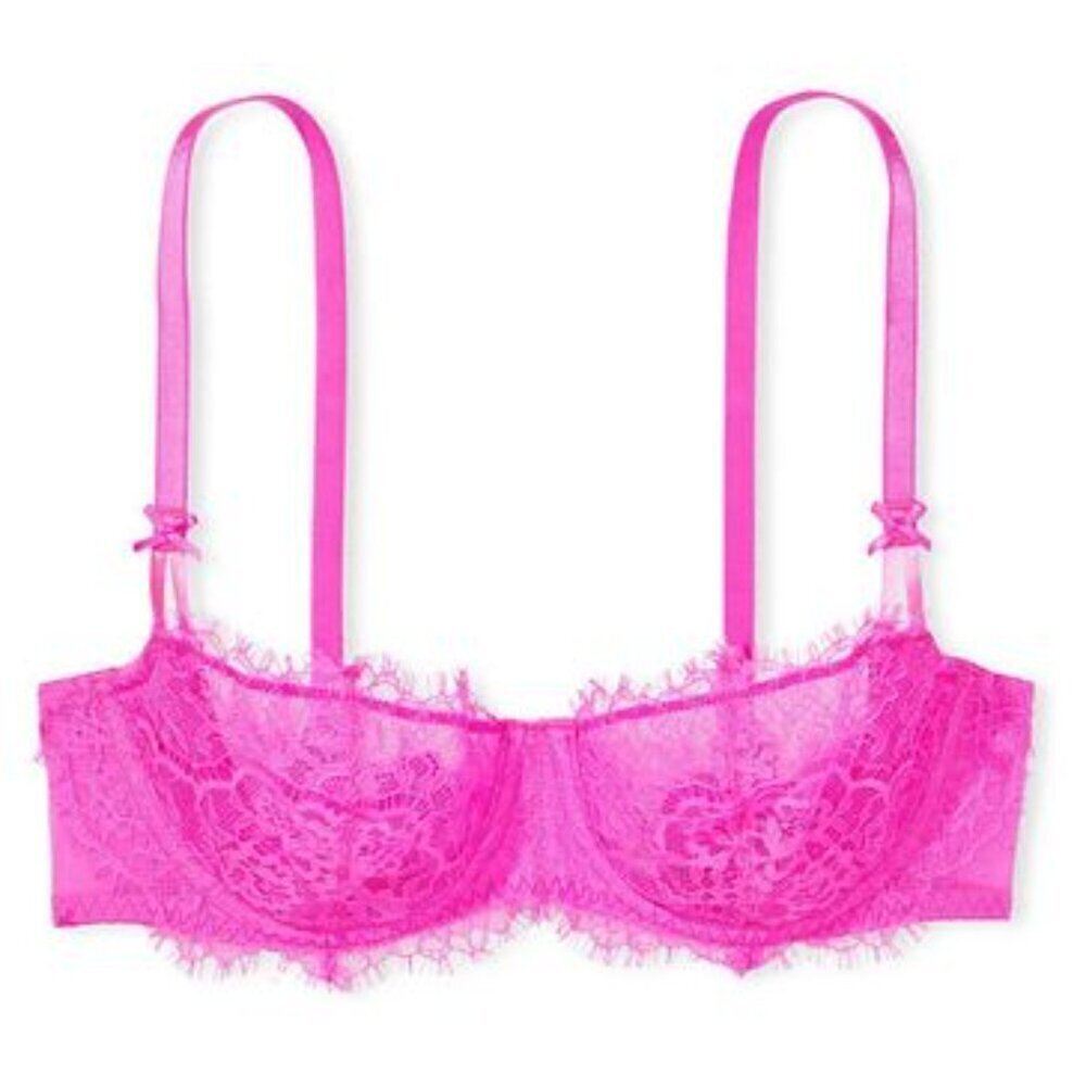 New! Victoria's Secret Wicked Lightly Lined Lace Balconette Bra 10348
